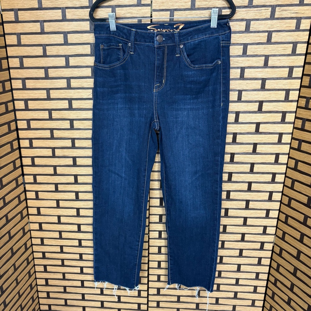 Seven7 Tower Straight Denim Crops Size 4